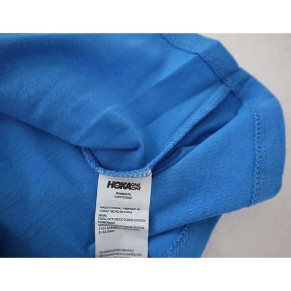 HOKA 1123698-IZB Women’s Sz XS Blue Graphic Print Short Sleeve All-Day T-Shirt - Picture 5 of 7